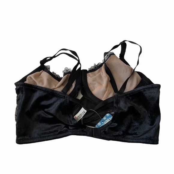 Free People Underwire Velvet Black Combo size S - Picture 2 of 9